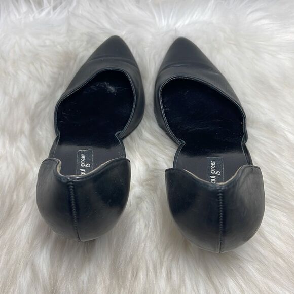 Paul Green Black Leather Cutaway Heel Sz.7.5 - Picture 3 of 8
